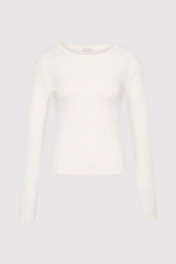 Baby Wool Long Sleeve Top - Off-White