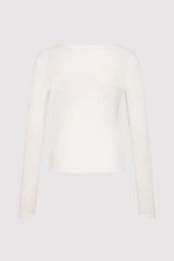 Baby Wool Long Sleeve Top - Off-White