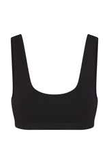 Scoop Neck Bra - Black