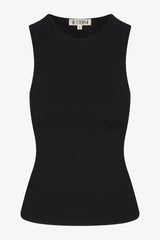 Sleeveless Crewneck Top - Black