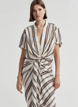 Leonore Top - Panna Multi