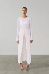 Alina Shirt Dress - White