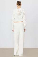 Drawstring Wide Leg Sweatpant - Bone