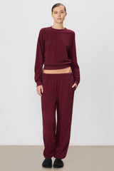 Vinny Pocket Sweatpant - Oxblood