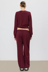 Vinny Pocket Sweatpant - Oxblood
