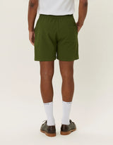 Stan Seersucker Swim Shorts - Chive Green