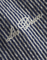 Stan Seersucker Swim Shorts - Light Sand/Blueprint