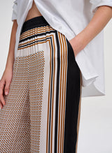 Tyler Pant - Black/Caramel Dotted