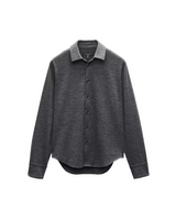Merino Jersey Tomlin Shirt - Charcoal