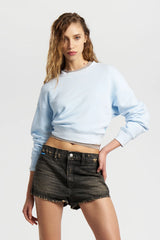 Boston Crop Crew - Vintage Powder Blue