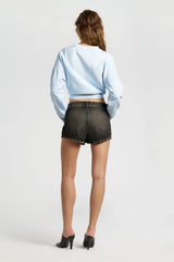 Boston Crop Crew - Vintage Powder Blue