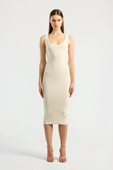 Verona Midi Dress - Bone