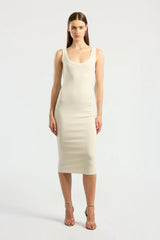 Verona Midi Dress - Bone