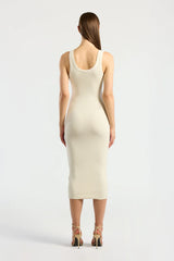 Verona Midi Dress - Bone