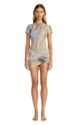 Ayda Mini Skirt - Lavender Marble