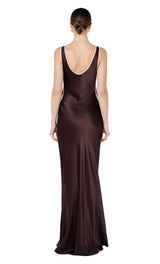 Marcy Cutout Maxi Dress - Dark Chocolate - BLVD