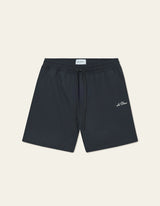Stan Seersucker Swim Shorts - Black