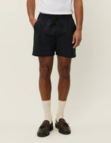 Stan Seersucker Swim Shorts - Black
