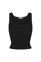 Square Neck Tank - Black