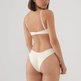 Lulu Bikini Bottom - Cream Rib