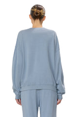 Oversized Crewneck Sweatshirt - Slate - BLVD