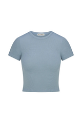 Short Sleeve Baby Tee - Slate (butter rib) - BLVD