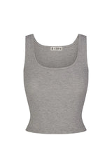 Square Neck Tank - Grey
