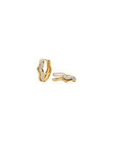 Molten Snow Fine Diamond Double Hoop Earrings - BLVD