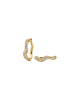 Molten Snow Small Hoop Earrings