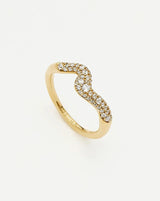 Molten Snow Stacking Ring