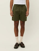 Otto Linen Shorts - Olive Green