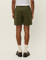 Otto Linen Shorts - Olive Green