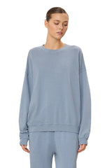 Oversized Crewneck Sweatshirt - Slate - BLVD