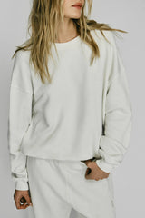 Oversized Crewneck Sweatshirt - Cream