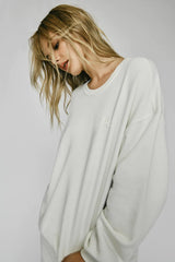 Oversized Crewneck Sweatshirt - Cream