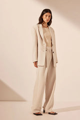Irena Double Pocket Blazer - Bone