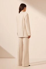 Irena Double Pocket Blazer - Bone
