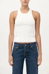 Sculpted Knit Top - Off-White