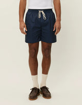 Stan Stripe Seersucker Swim Shorts - Dark Navy