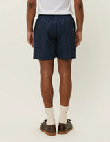 Stan Stripe Seersucker Swim Shorts - Dark Navy