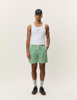 Stan Stripe Seersucker Swim Shorts - Artichoke - BLVD