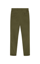 Como Cotton Suit Pants - Olive Night