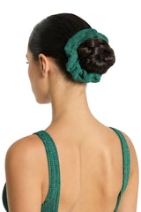 Scrunchie - Bottle Green Lurex
