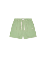 Stan Stripe Seersucker Swim Shorts - Artichoke - BLVD