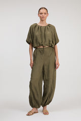 Freya Parachute Pant - Sea Turtle