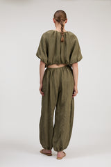 Freya Parachute Pant - Sea Turtle