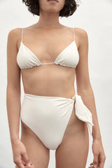 Fine Strap Triangle Top - Ecru - BLVD
