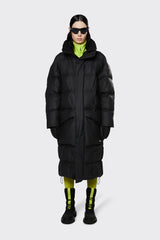 Block Puffer Coat - Black - BLVD