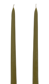 Tapered Candle Pair - Olive - BLVD