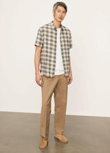 Ocean View Plaid Short Sleeve - Dark Grey - BLVD